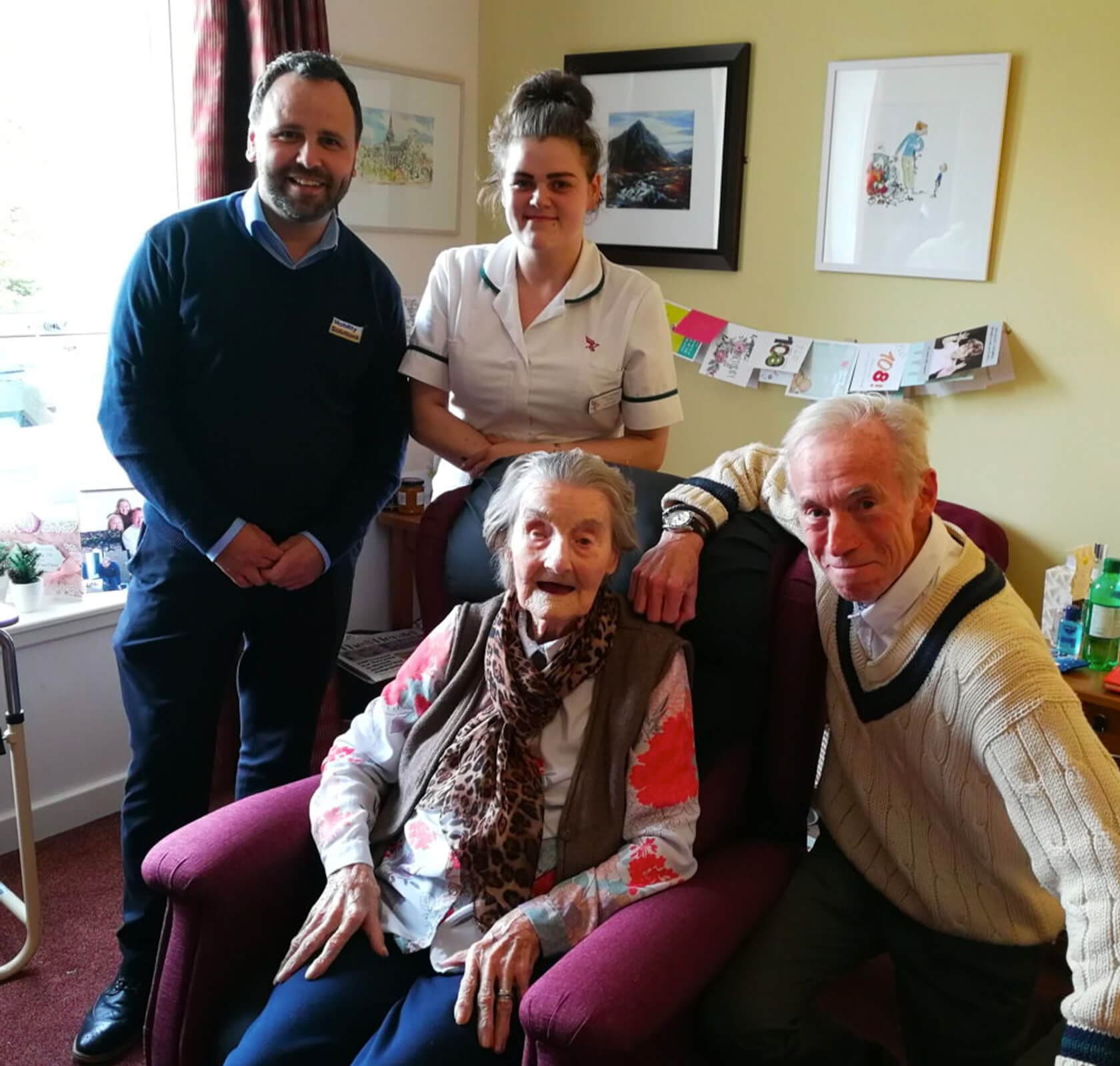 Recliners Chair Gifted to Scotland’s Oldest Woman
